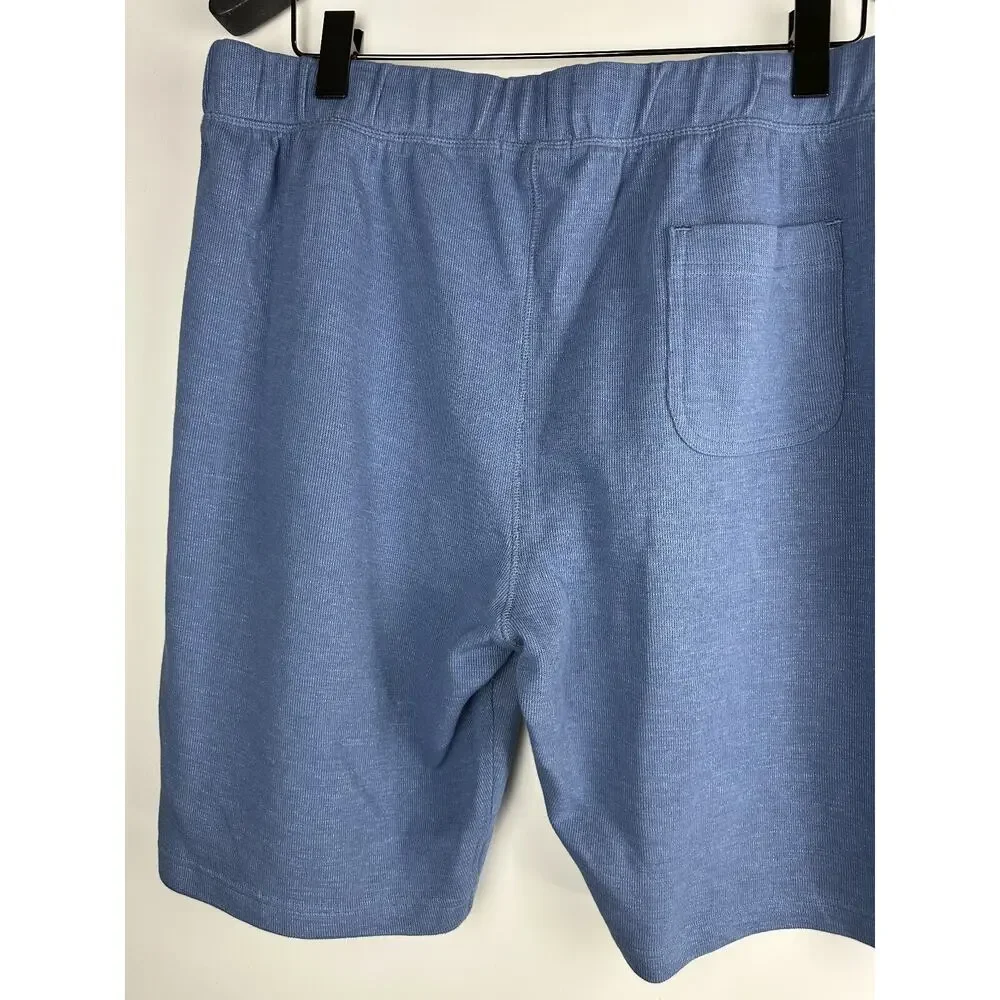 Tommy Bahama French Terry Knit Jam Shorts Drawstring Heather Blue Men's Size XL - Picture 11 of 14